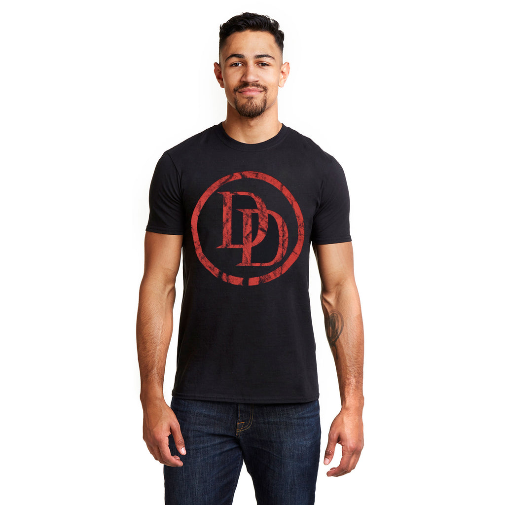 Marvel Mens - Daredevil Logo - T-Shirt - Black