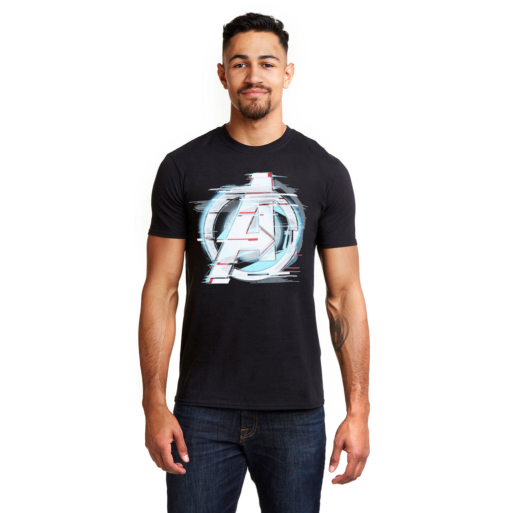Marvel Mens - Endgame Quantum Logo - T-Shirt - Black
