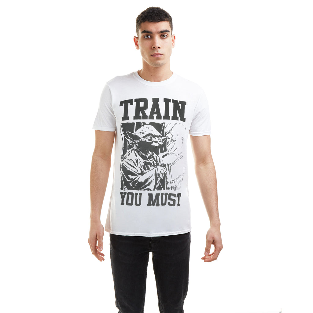 Star Wars Mens - Yoda Train - T-Shirt - White
