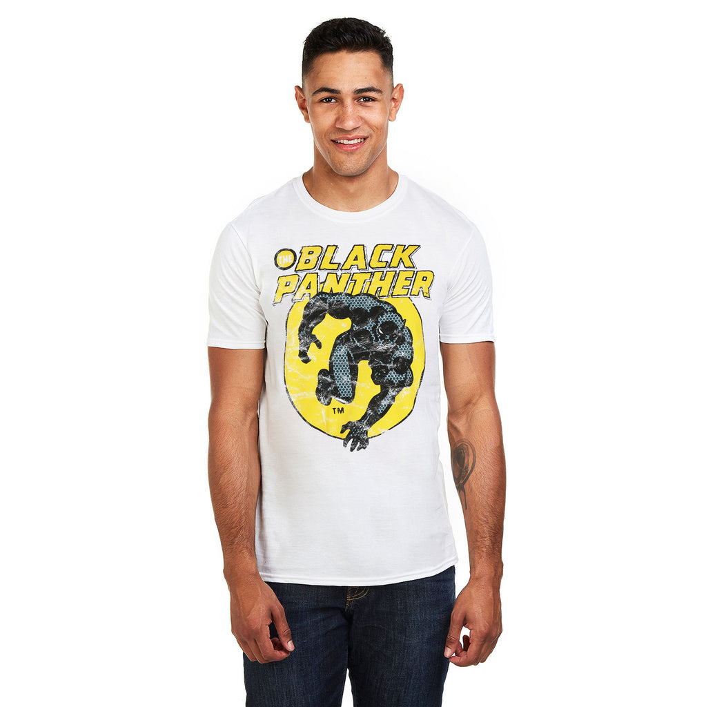 Marvel Mens - The Black Panther - T-shirt - White