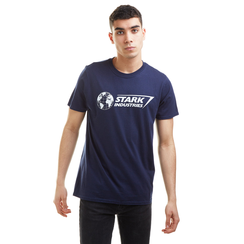 Marvel Mens - Stark Logo - T-shirt - Navy