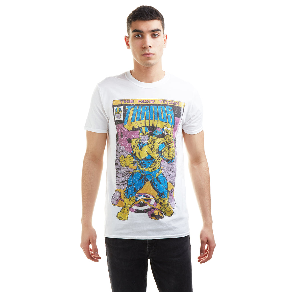 Marvel Mens - Thanos Snap - T-shirt - White