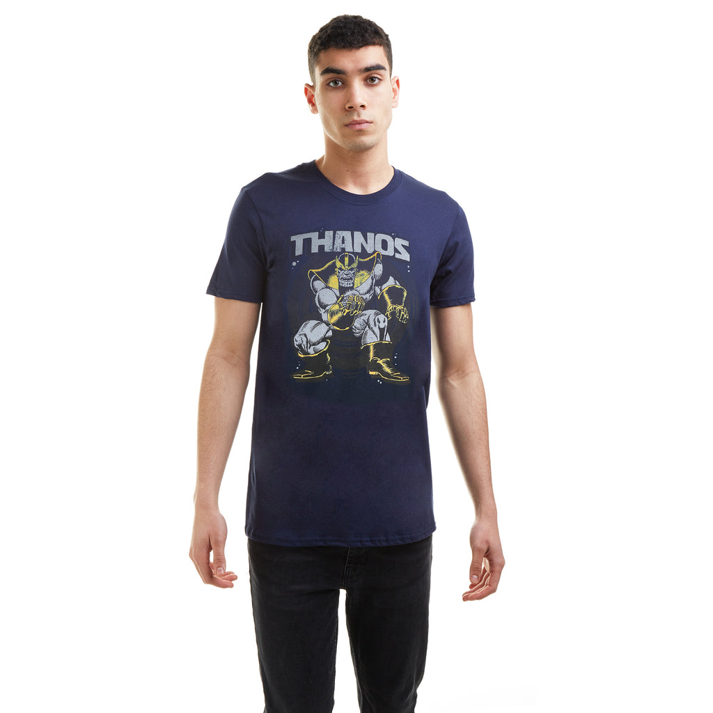 Marvel Mens - Thanos Stance - T-shirt - Navy