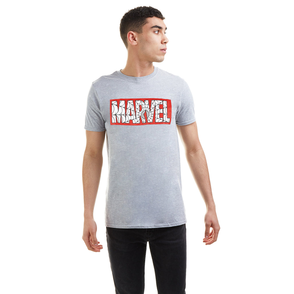 Marvel Mens - Marvel Web - T-shirt - Grey Marl