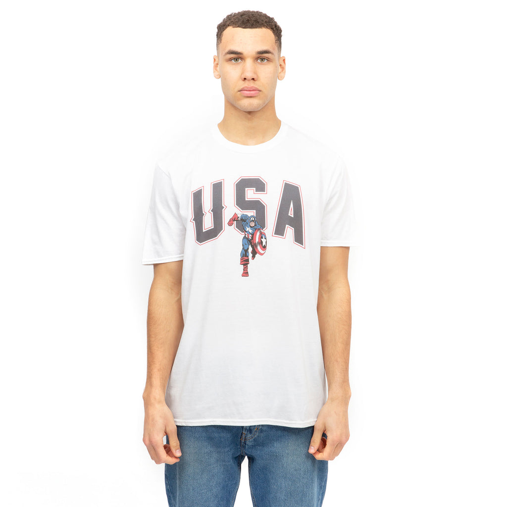 Marvel Mens - USA - T-shirt - White