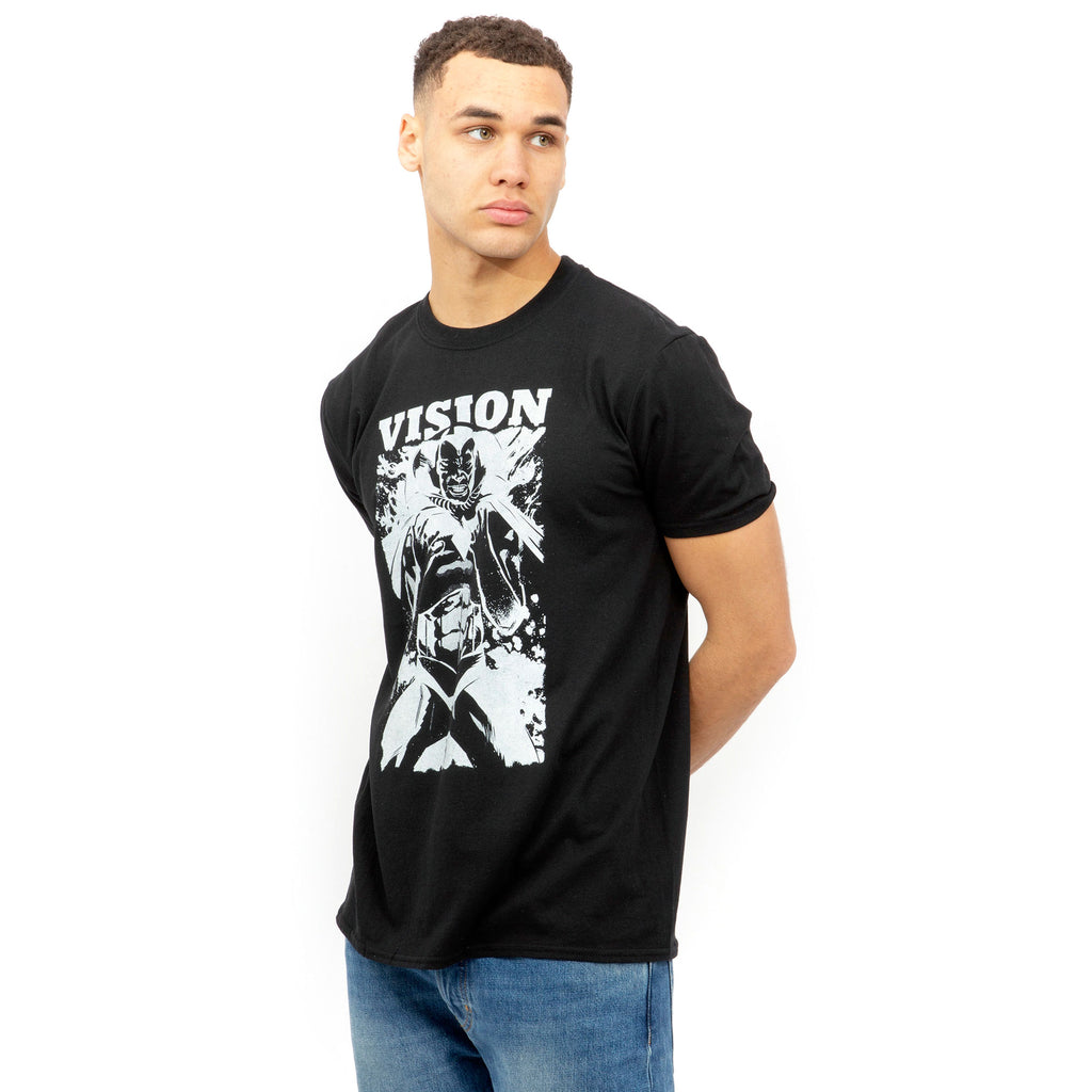 Marvel Mens - Vision Mono - T-shirt - Black