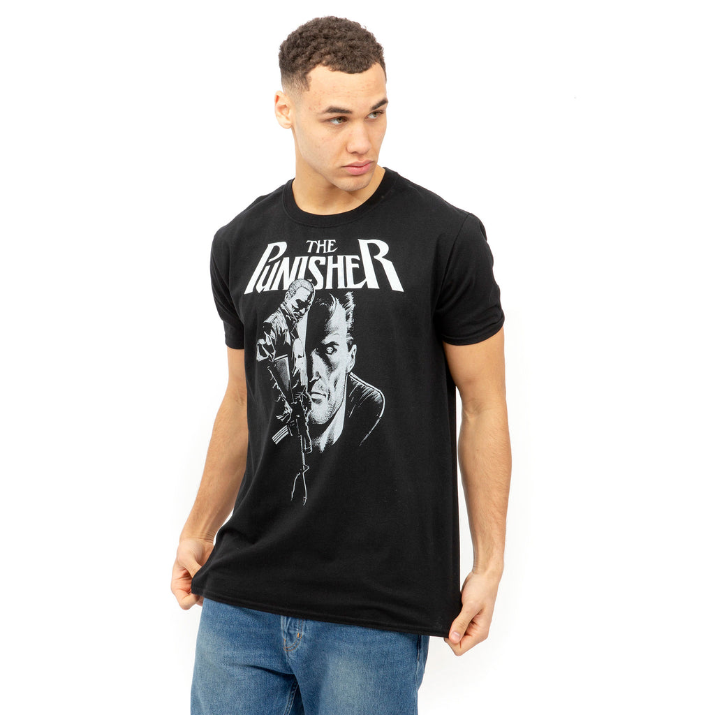 Marvel Mens - Punisher Rifle - T-shirt - Black