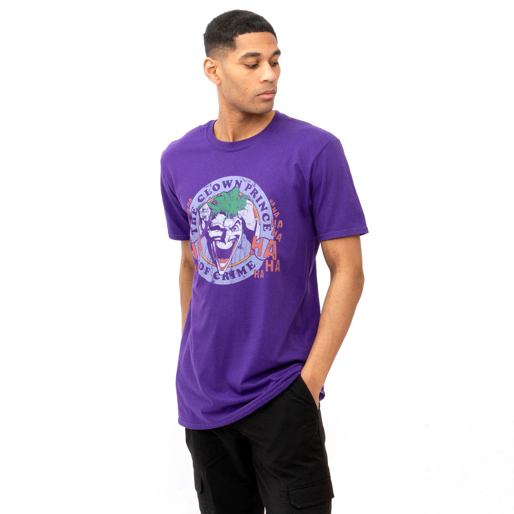 DC Comics Mens - Smile Emblem - T-shirt - Purple