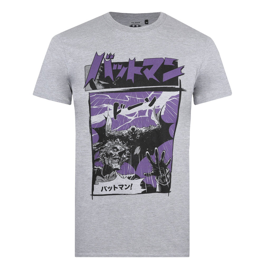 DC Comics Mens - Japan Heroes - T-shirt - Grey Marl