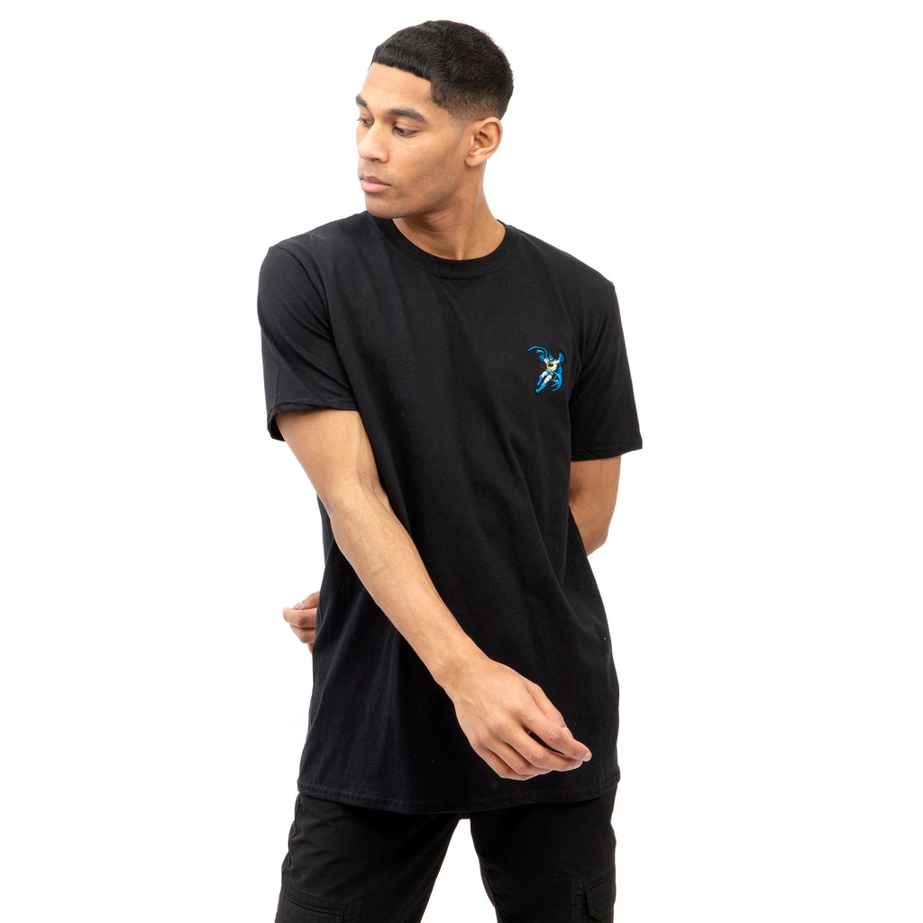 DC Comics Mens - Batman Run Emb - T-shirt - Black