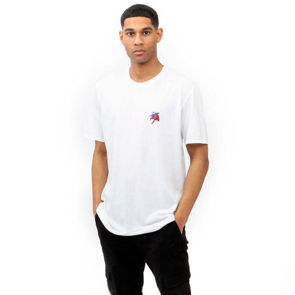 DC Comics Mens - Superman Flight Emb - T-shirt - White