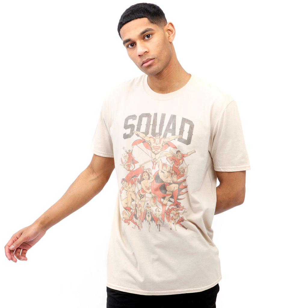 DC Comics Mens - Squad - T-shirt - Sand