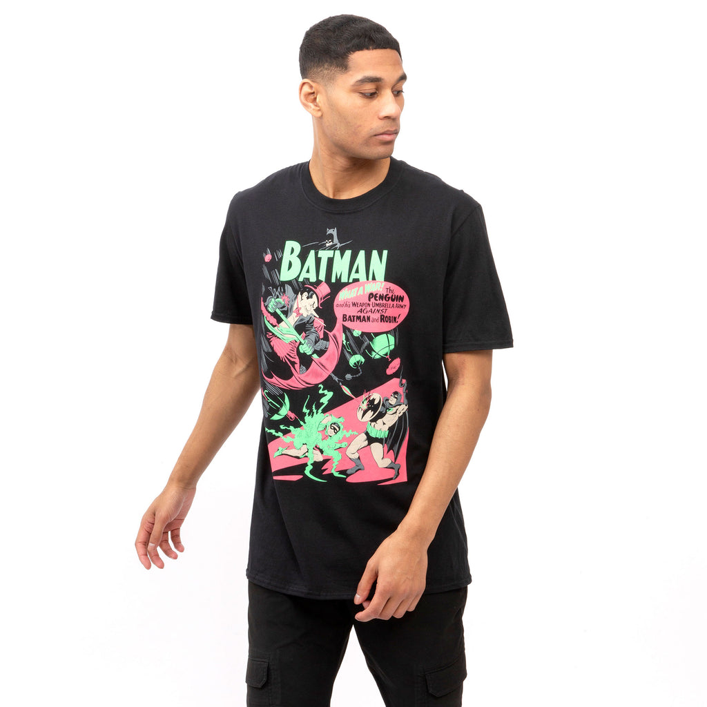 DC Comics Mens - Batman Vs Penguin - T-shirt - Black