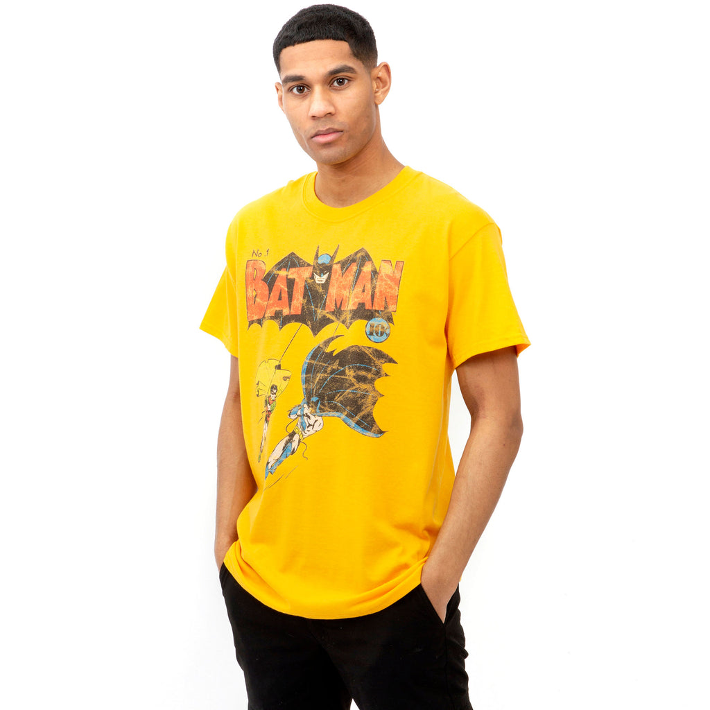 DC Comics Mens - Batman No.1 - T-shirt - Gold