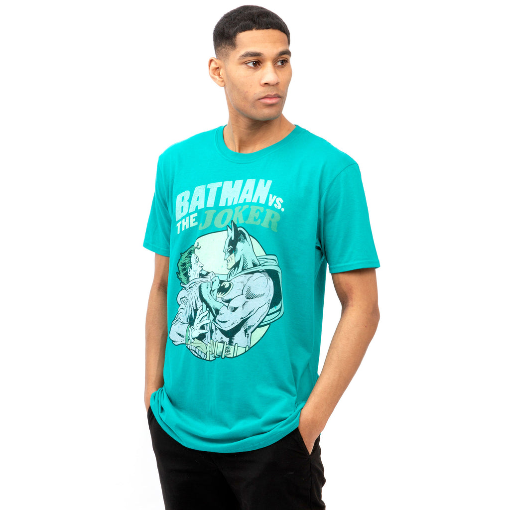 DC Comics Mens - Batman Vs Joker - T-shirt - Jade