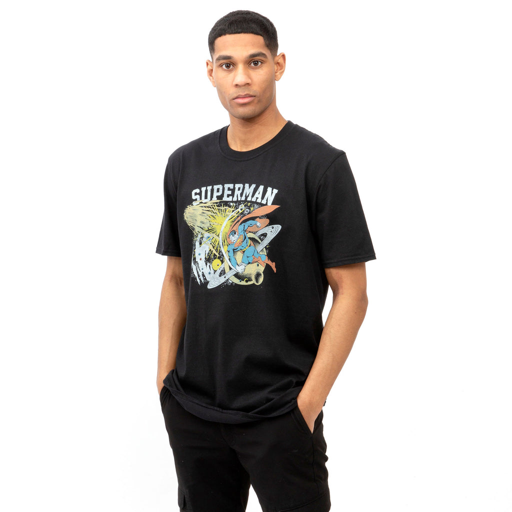DC Comics Mens - Superman Universe - T-shirt - Black