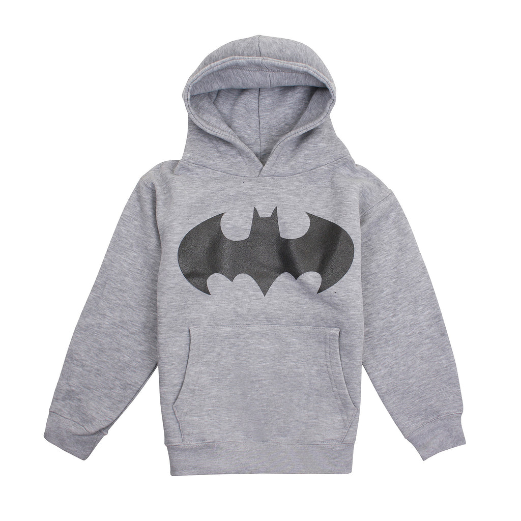 DC Comics Boys - Batman Mono - Pullover Hood - Grey Heather