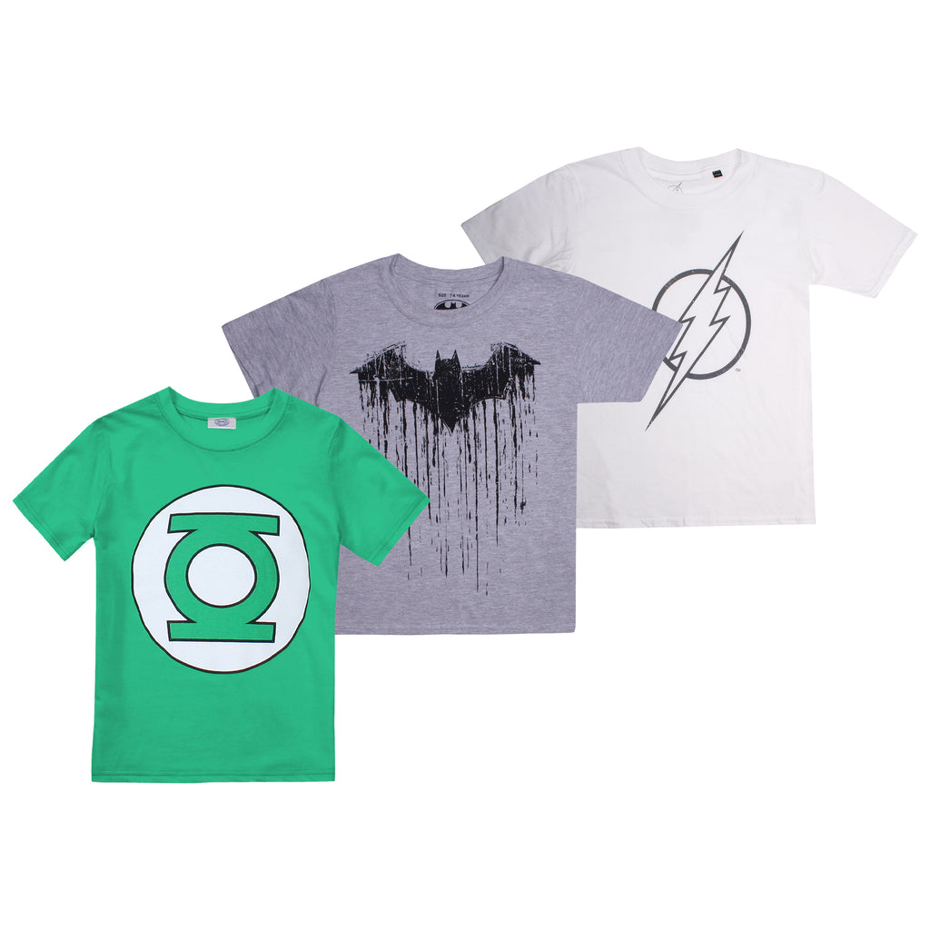 DC Comics Boys - Mixed Hero - T-shirt Pack - Multi