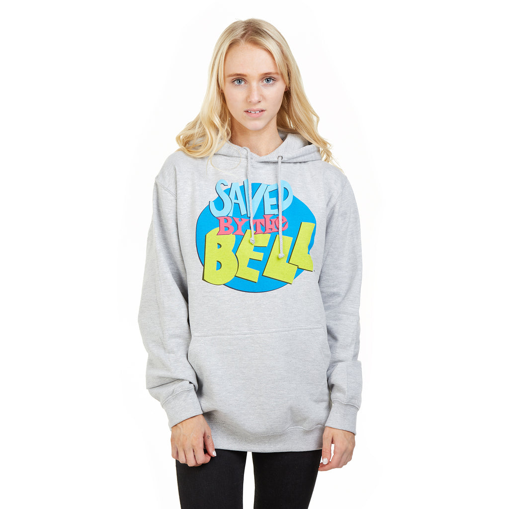 Saved By The Bell Ladies - Logo - Pullover Hood - Heather Grey