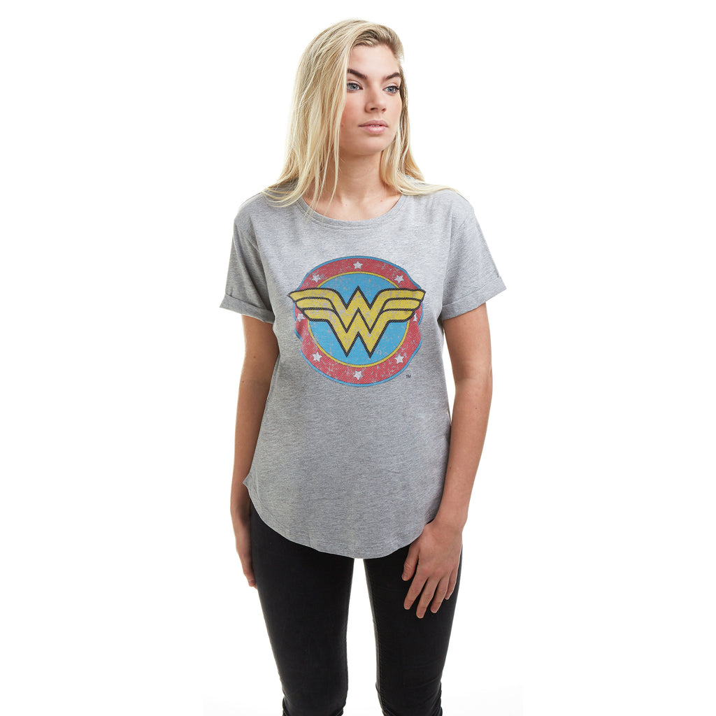 DC Comics Ladies - WW Classic - T-Shirt - Grey Heather