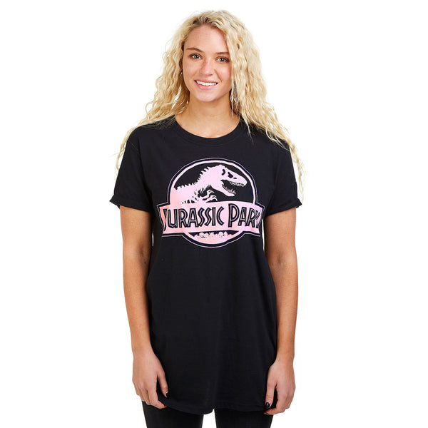 Jurassic Park Ladies - Logo - T-shirt - Black