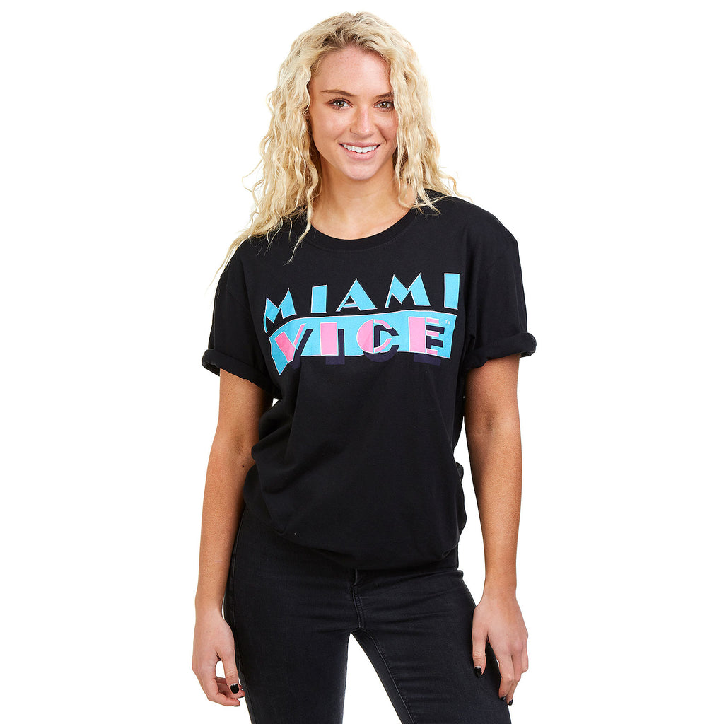 Miami Vice Ladies - Logo - T-shirt - Black