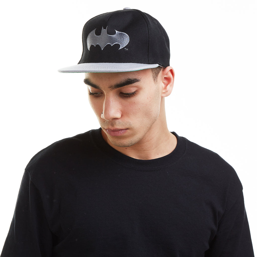 DC Comics Mens - Batman Mono - Cap - Black/ Grey