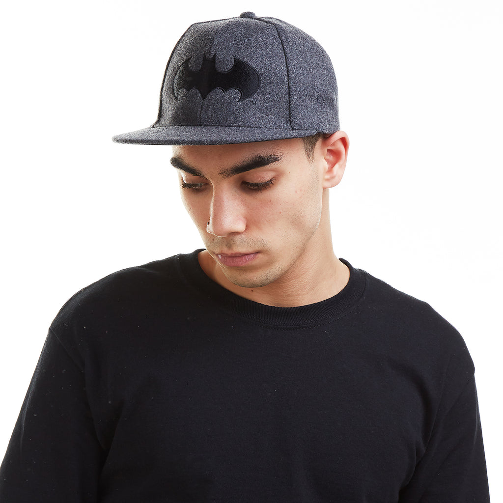 DC Comics Mens - Batman Mono - Cap - Grey