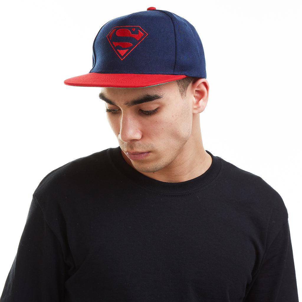 DC Comics Mens - Superman Mono - Cap - Navy/ Red