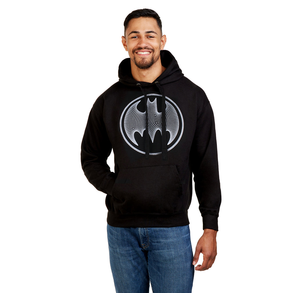 DC Comics Mens - Batman 3D - Pullover Hood - Black