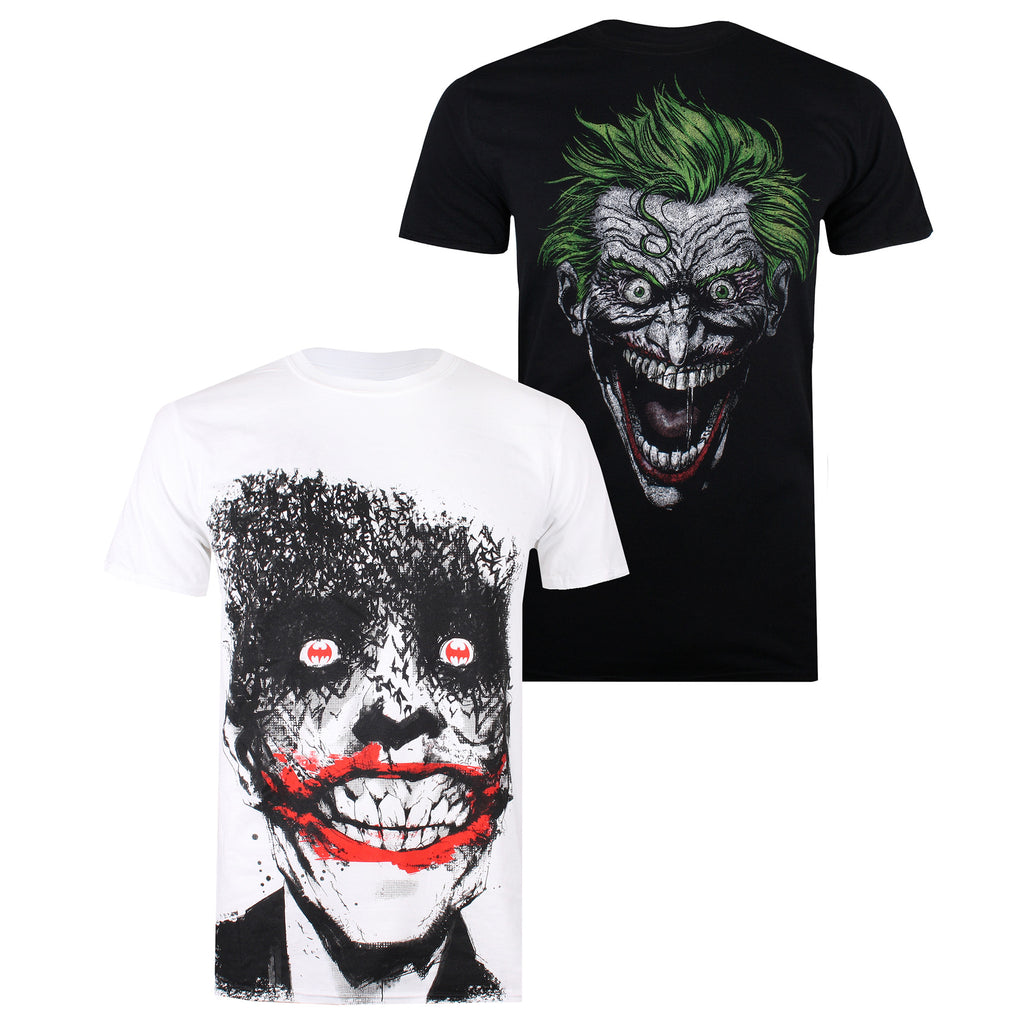 DC Comics Mens - Crazed Joker - T-shirt Pack - Multi