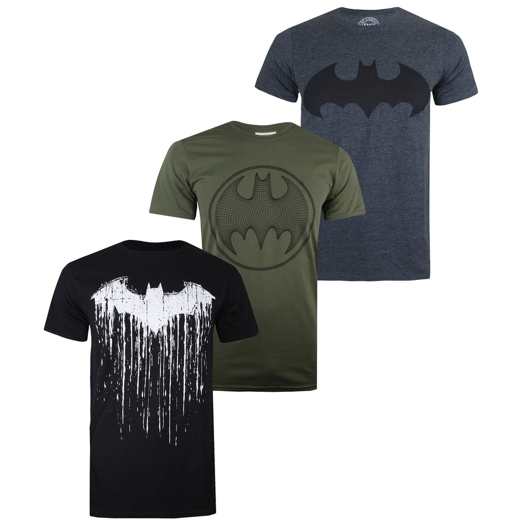 DC Comics Mens - Batman - T-shirt Pack - Multi