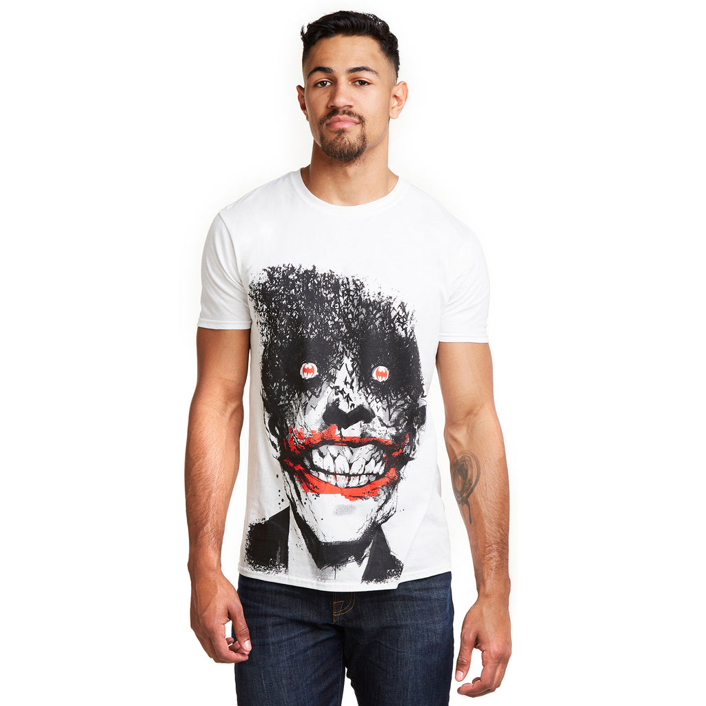 DC Comics Mens - Joker Eyes - T-shirt - White