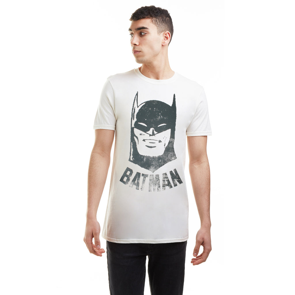 DC Comics Mens - Batman Vintage - T-Shirt - Natural