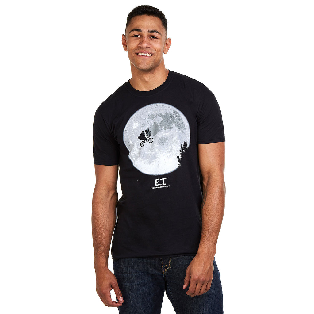 E.T Mens - Bike Moon - T-shirt - Black