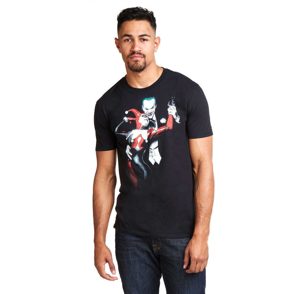 DC Comics Mens - Joker & Harley - T-shirt - Black