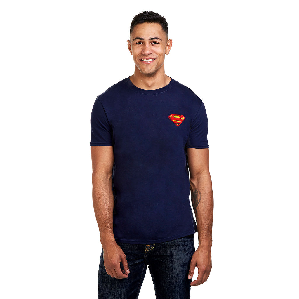 DC Comics Mens - Superman Core - T-shirt - Navy