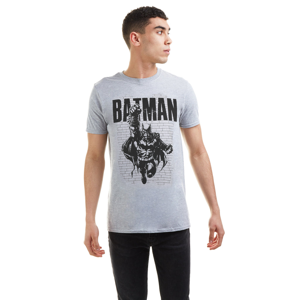 DC Comics Mens - Batman Strike - T-shirt - Grey Marl