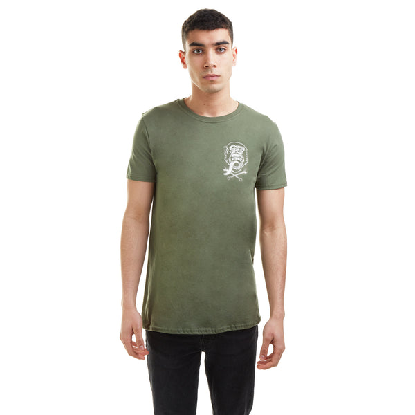 Gas Monkey Mens - GMG Emblem - T-shirt - Military Green