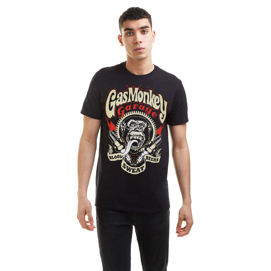 Gas Monkey Mens - Blood Sweat And Beers - T-shirt - Black