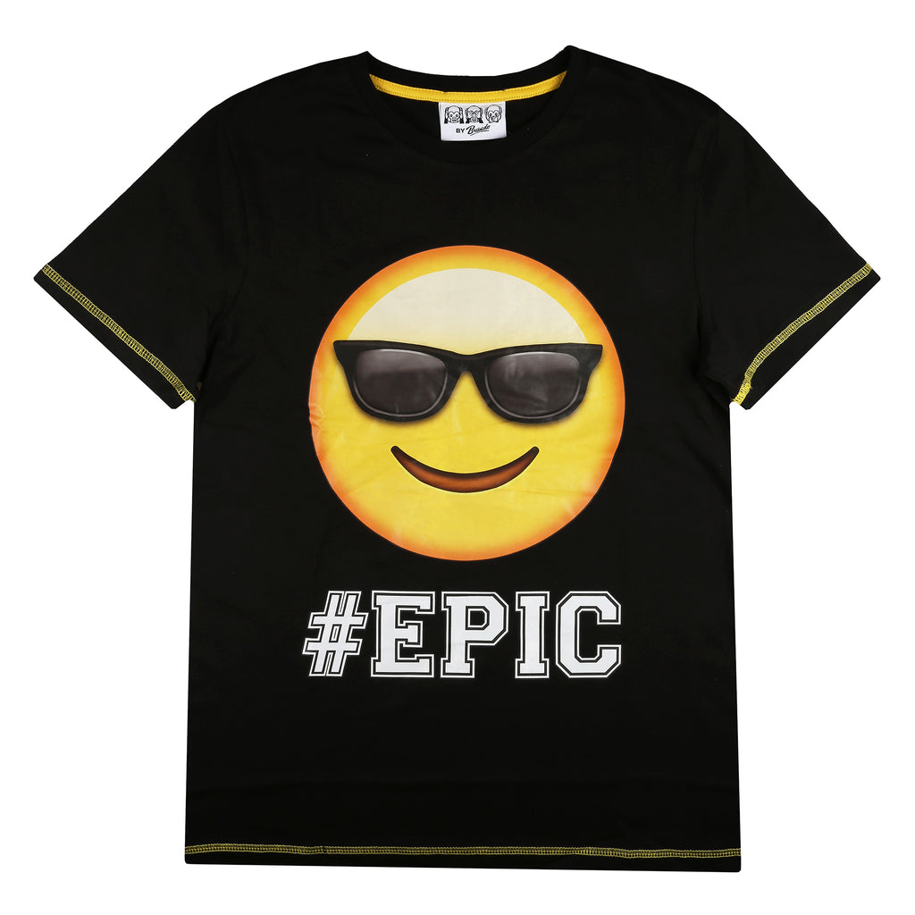 Emoji Kids - #EPIC - T-shirt - Black
