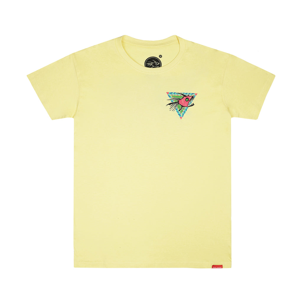 Hot Tuna Mens - Retro Triangle - T-Shirt - Pale Yellow