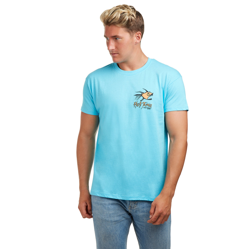 Hot Tuna Mens - Retro Piranha - T-Shirt - Atoll Blue