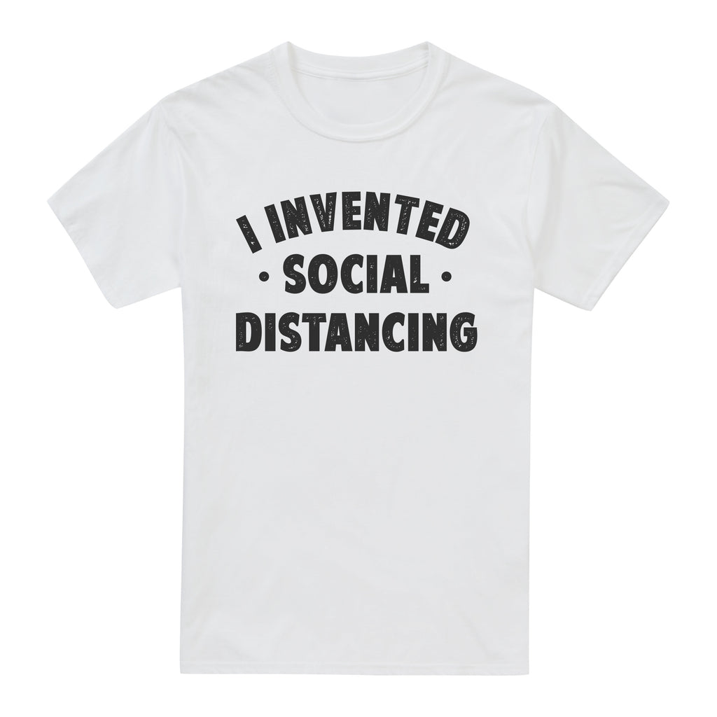 Social Distancers Unisex - I Invented Social Distancing - T-shirt - White