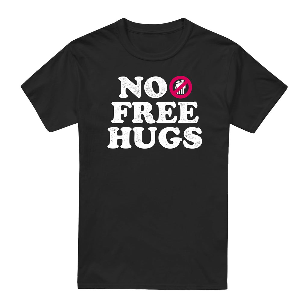 Social Distancers Unisex - No Free Hugs - T-shirt - Black