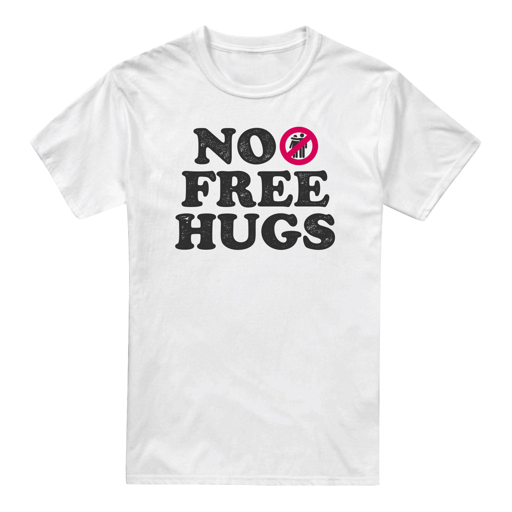 Social Distancers Unisex - No Free Hugs - T-shirt - White