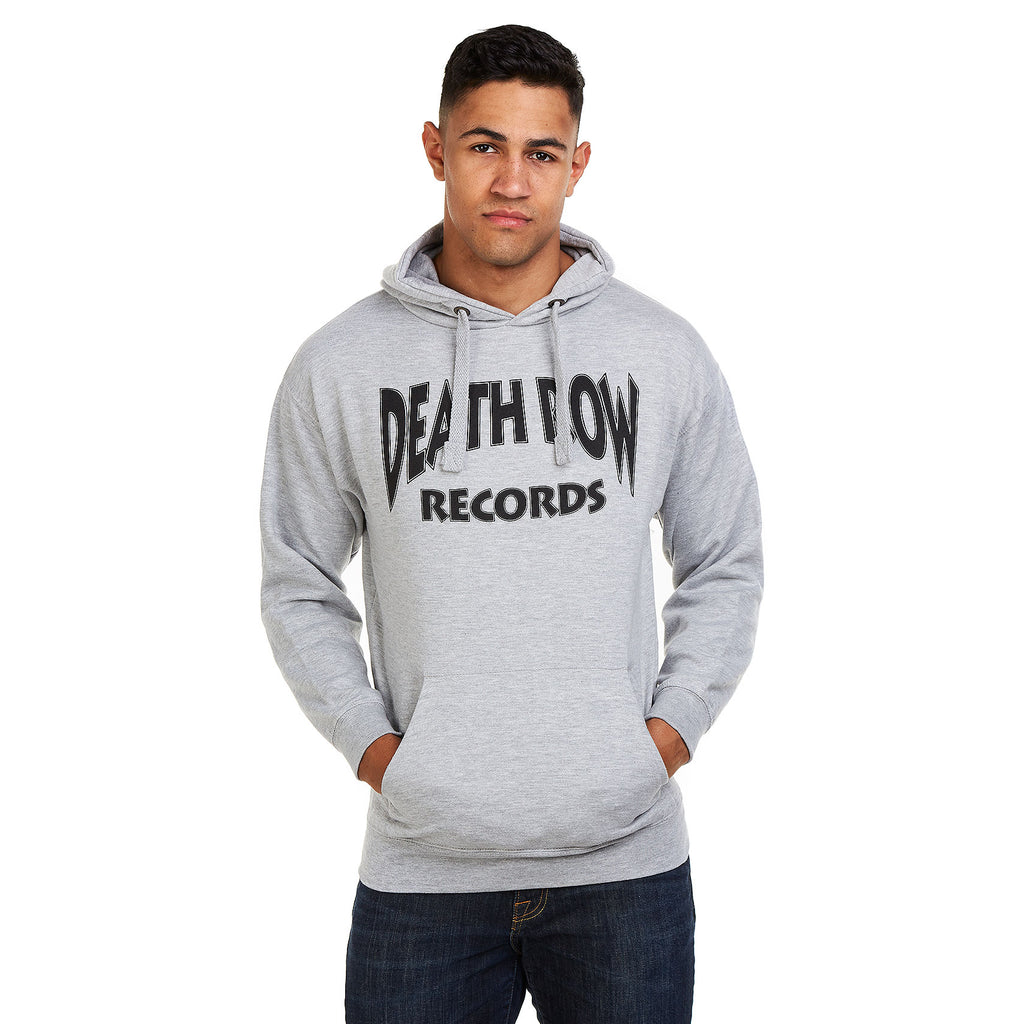 Death Row Records Mens - Logo - Pullover Hood - Grey