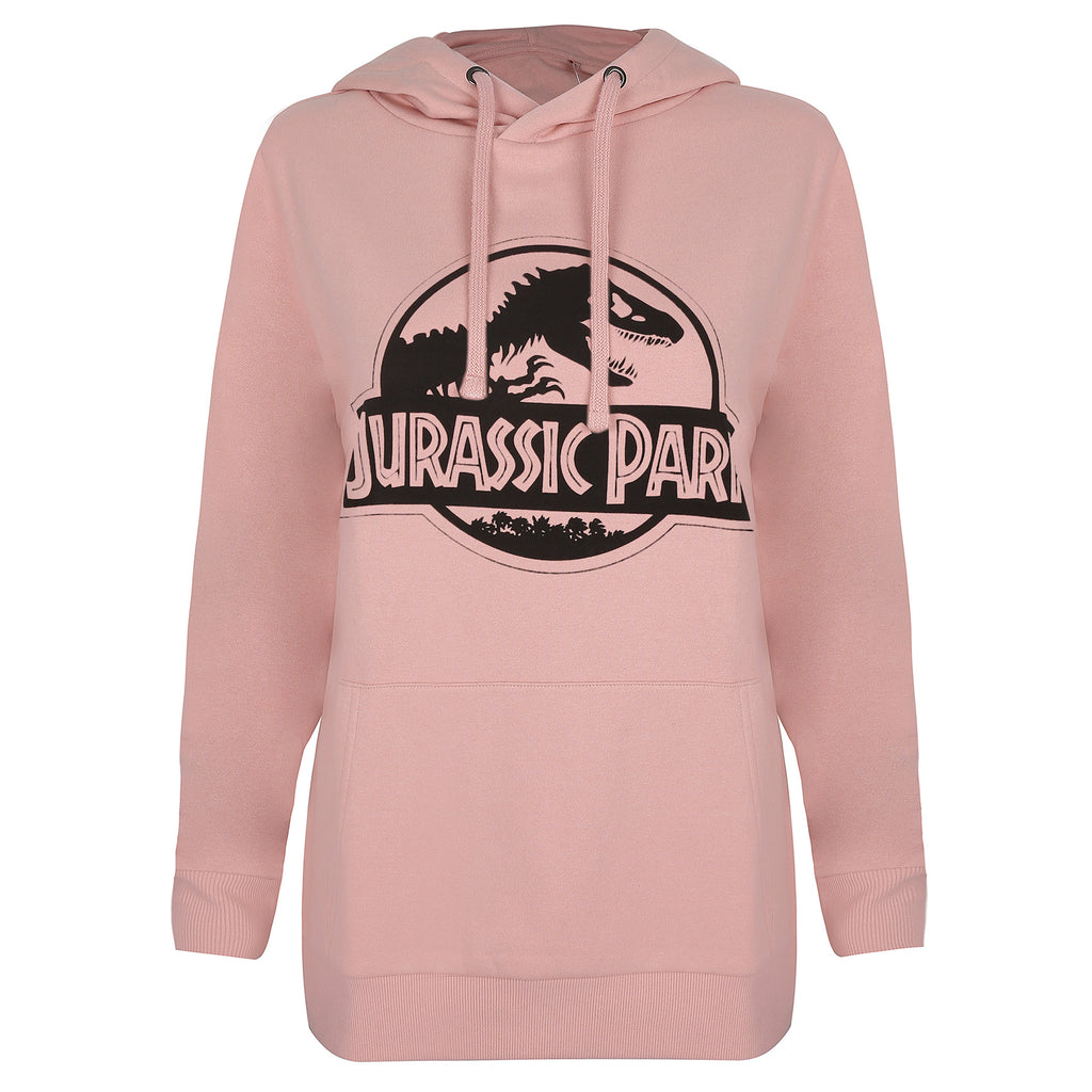 Jurassic Park Ladies - Logo - Pullover Hood - Dusty Pink