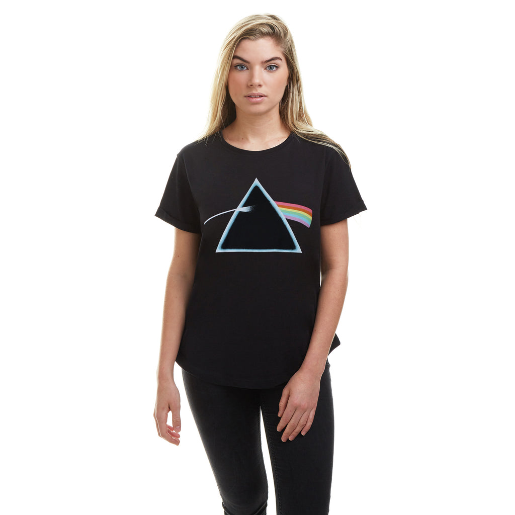 Pink Floyd Ladies - Dark Side Prism - T-shirt - Black - CLEARANCE