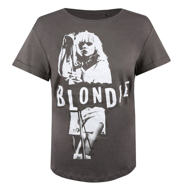 Blondie Ladies - Singing - T-shirt - Light Graphite